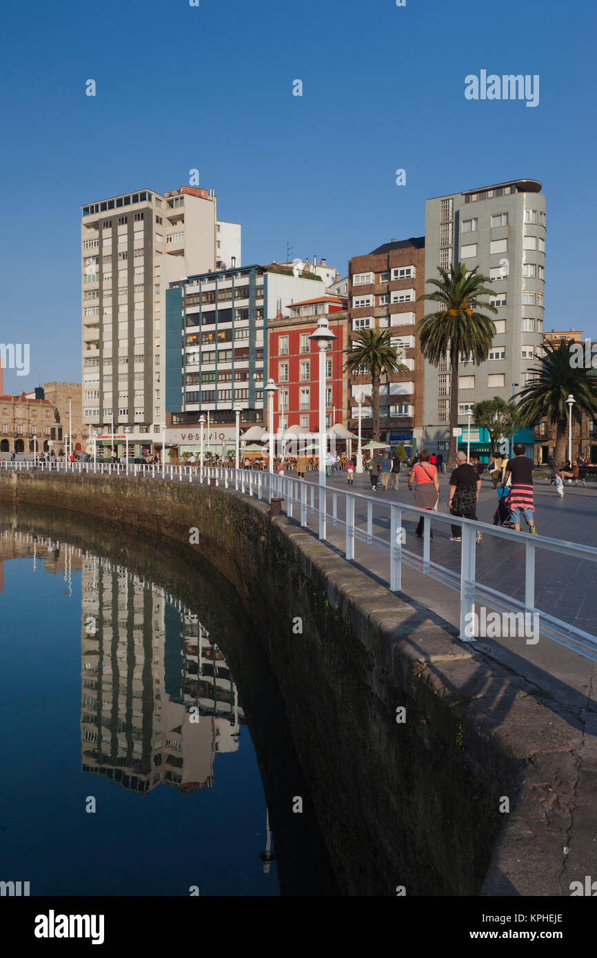 Spain, Asturias Region, Asturias Province, Gijon, Cimadevilla Old Town