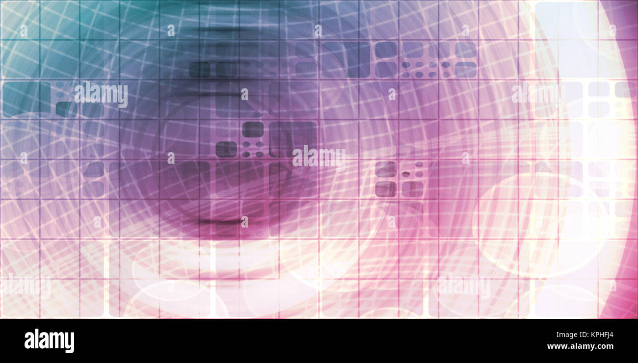 Modern Technology Code Illustration Lines as Art Stock Photo - Alamy
