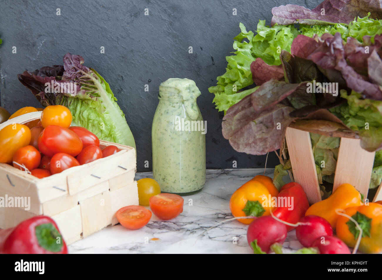 various fresh vegetables Stock Photo