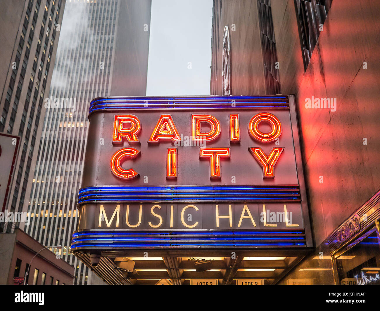 NEW YORK - JANUARY 3, 2015: New York City landmark, the Radio City ...