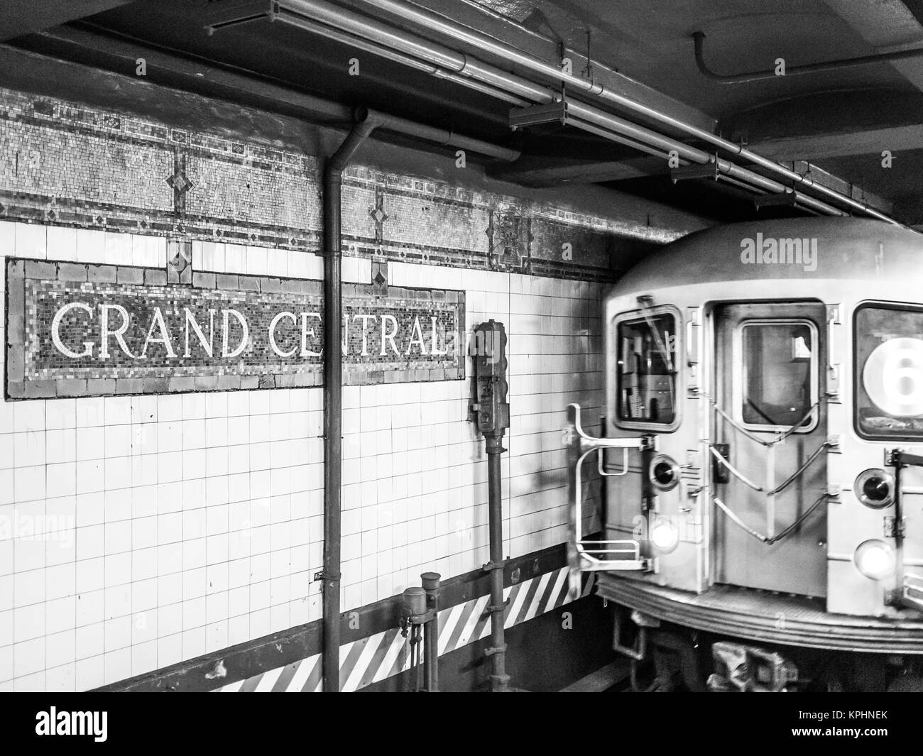 NEW YORK - JANUARY 3, 2015: New York City Subway is one of the world's oldest public transit systems. The subway delivers billions of rides every year Stock Photo