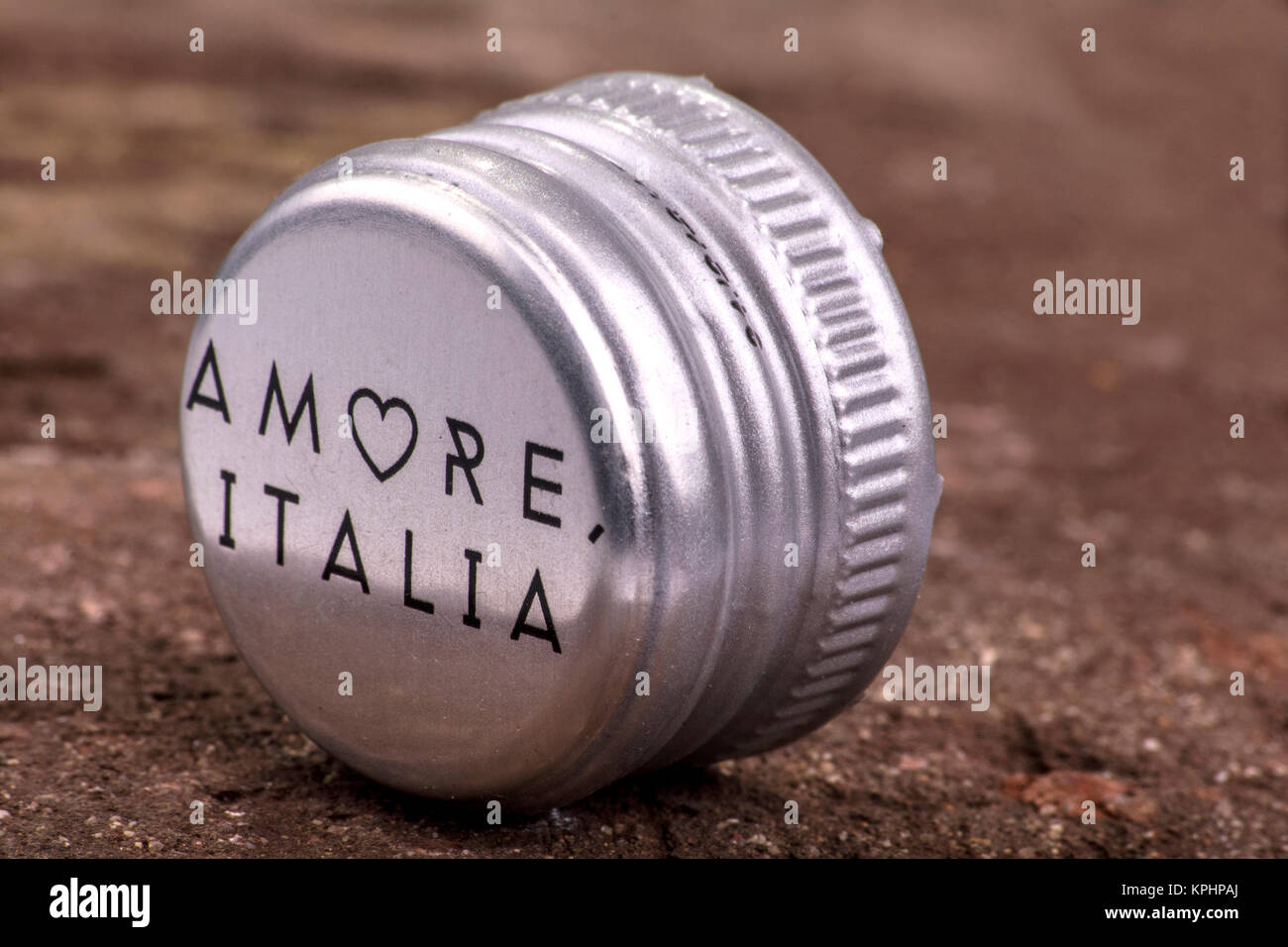 amore italia wine cap Stock Photo
