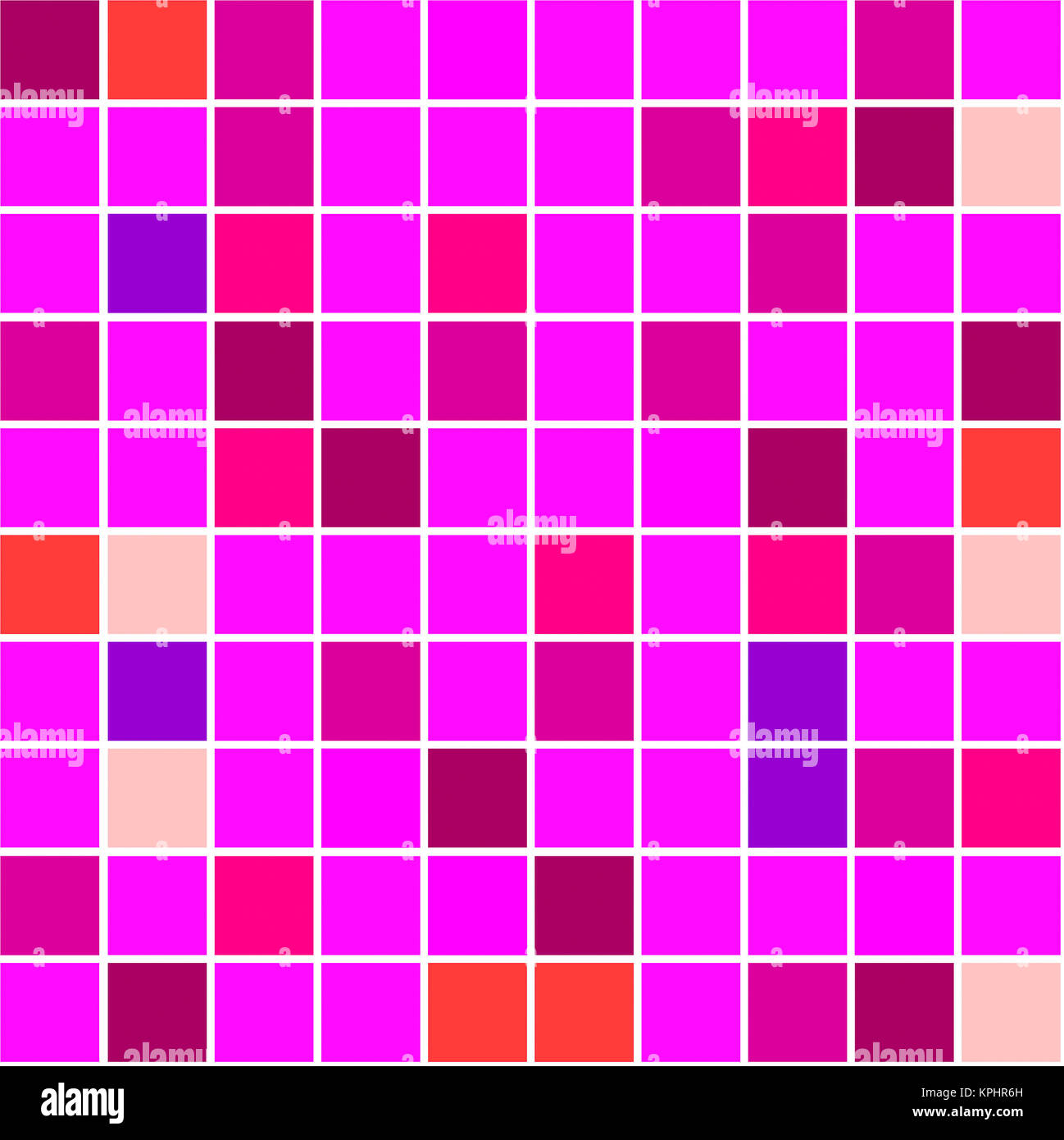 Seamless tiles background different shades of pink violet colour Stock