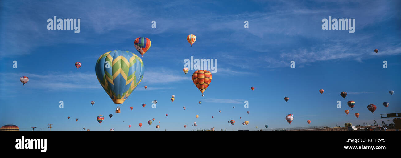 USA, New Mexico, Albuquerque, Hot Air Balloon Fiesta (Large format sizes available). Stock Photo