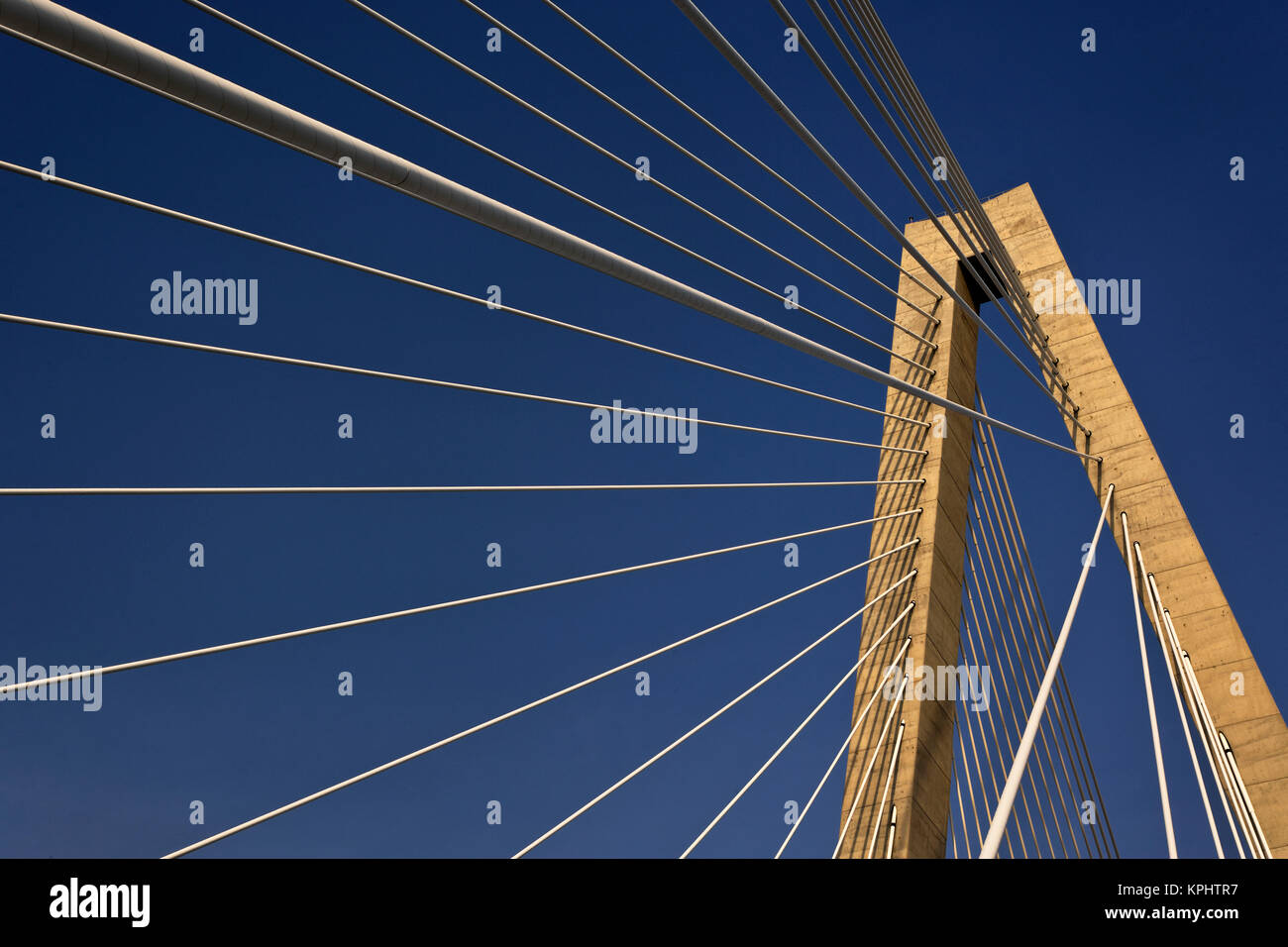 Suspension details of Arthur Ravenel Jr. Bridge, Charleston, South