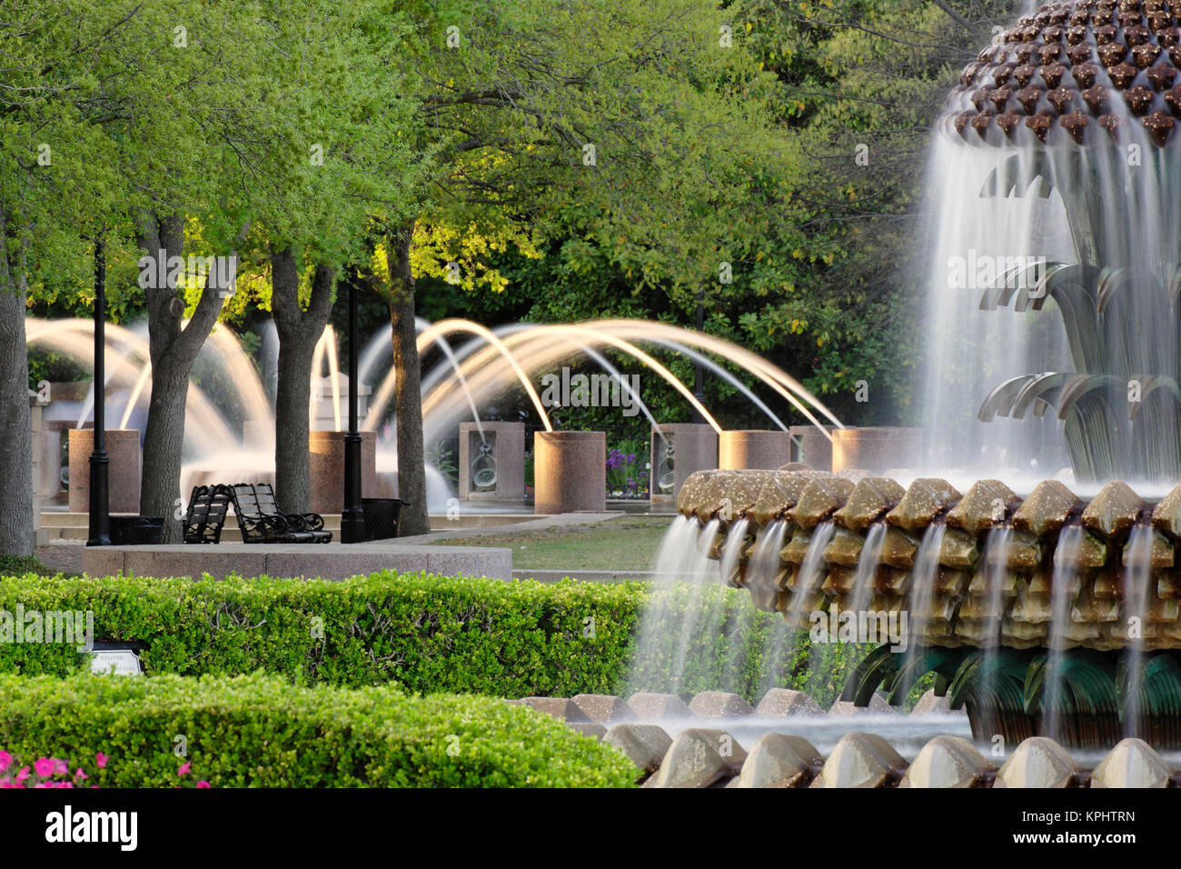 Pineapple fountain, Charleston, South Carolina Stock Photo Alamy