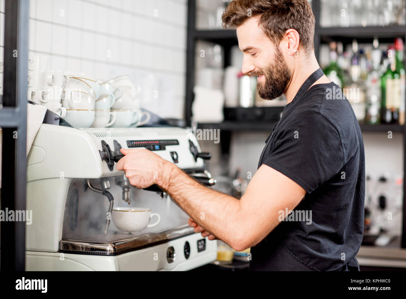 Coffee shop interior barista hi res stock photography and images Alamy