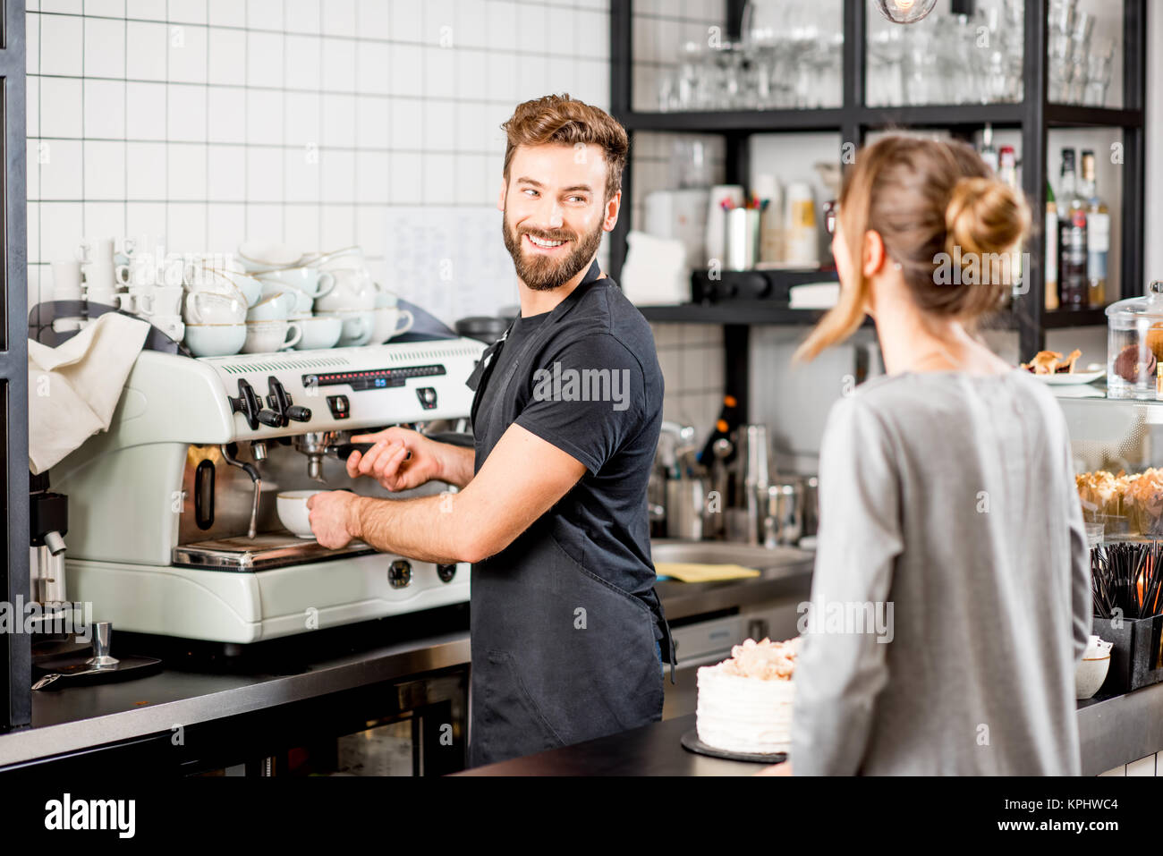 Coffee barista hires stock photography and images Alamy