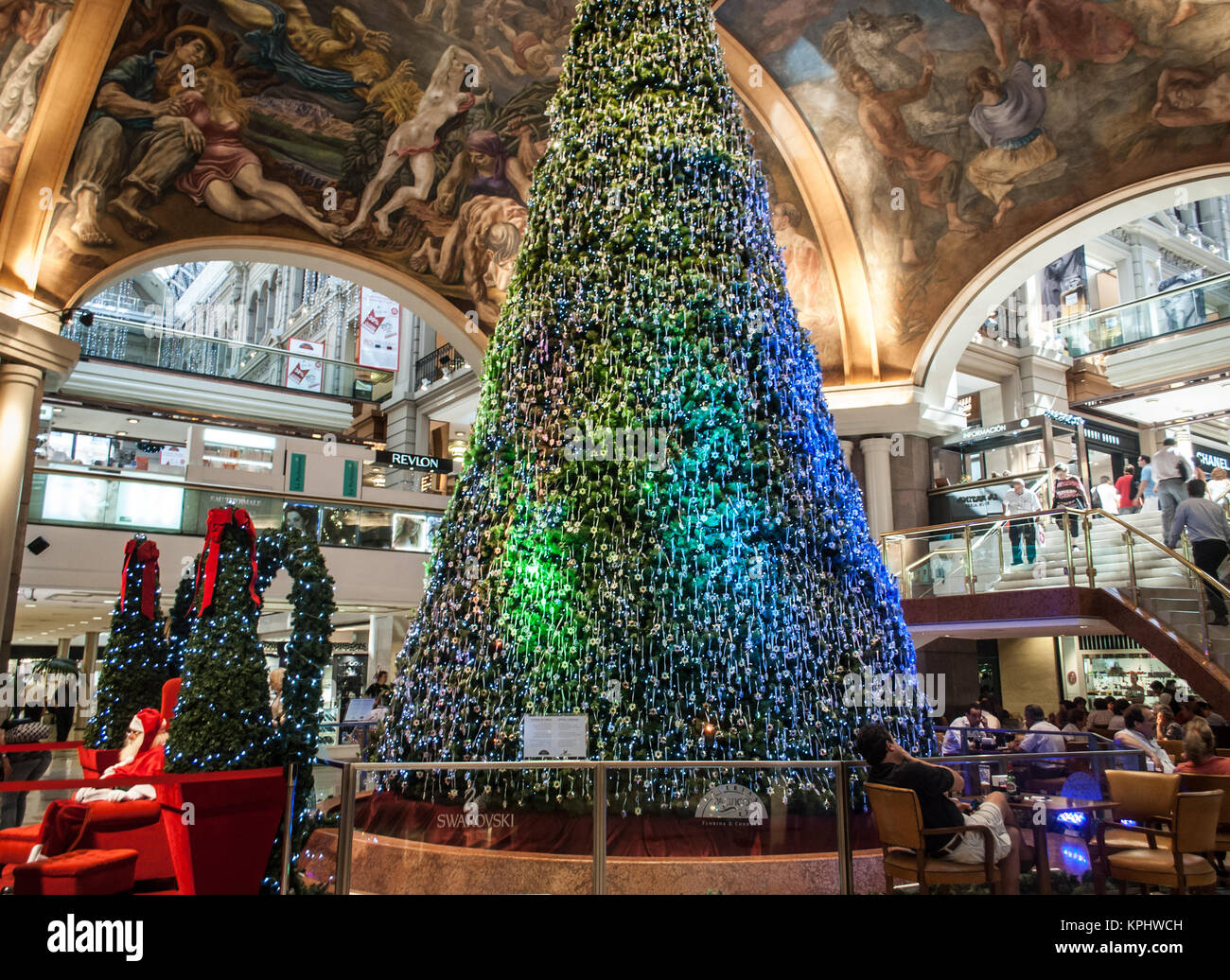 Christmas at Galerías Pacífico, Buenos Aires; Argentina Stock Photo Alamy