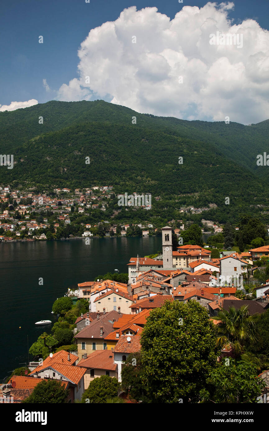Italy, Como Province, Torno. Town view. Stock Photo