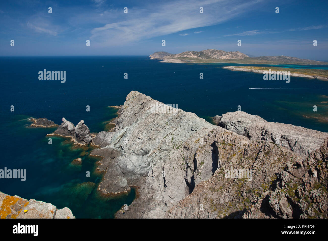 Italy, Sardinia, Stintinto. Capo Falcone Headlands From Torre Falcone 