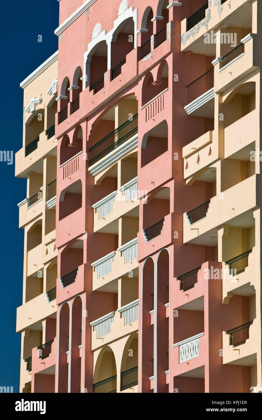 Mexico, Sinaloa State, Mazatlan. Playa Norte Beach Beachfront Building