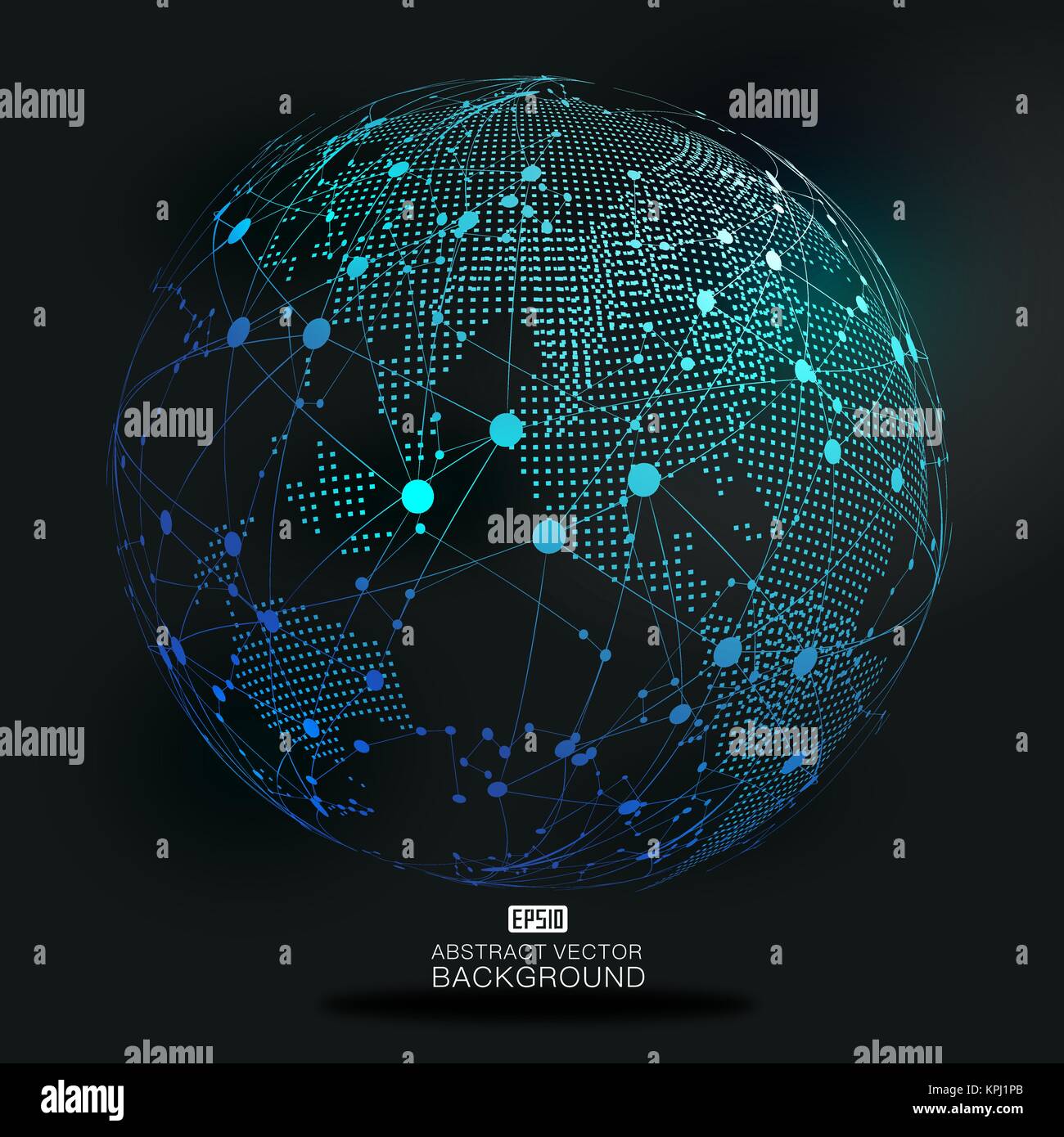 World map point, line, composition, representing the global, network