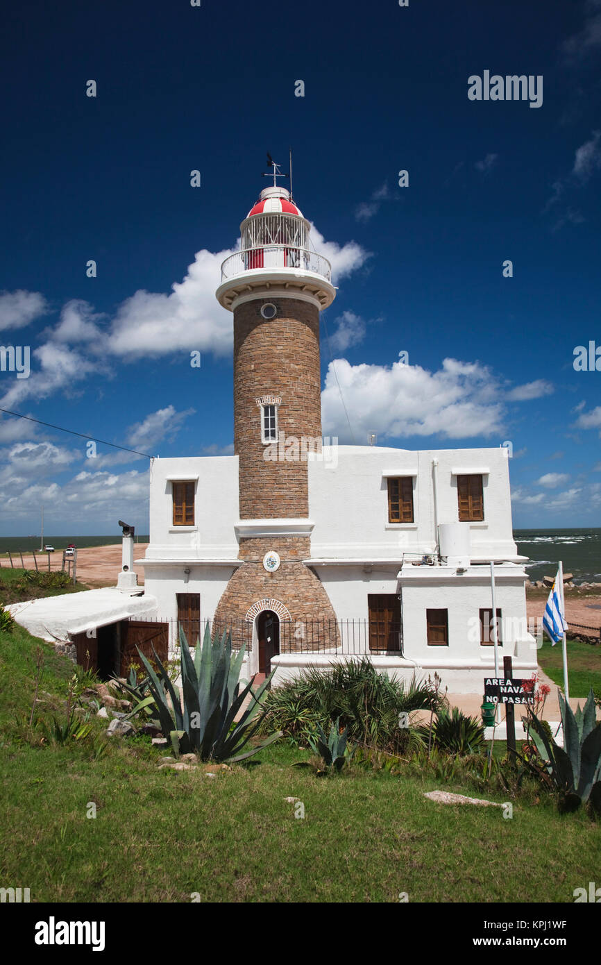 Uruguay, Montevideo Department, Montevideo. Punta Brava lighthouse. Stock Photo