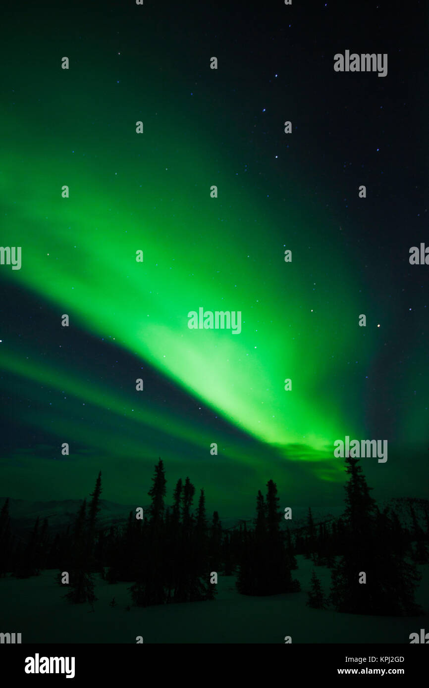 USA. Alaska. Northern Lights in the Alaska Sky Stock Photo Alamy