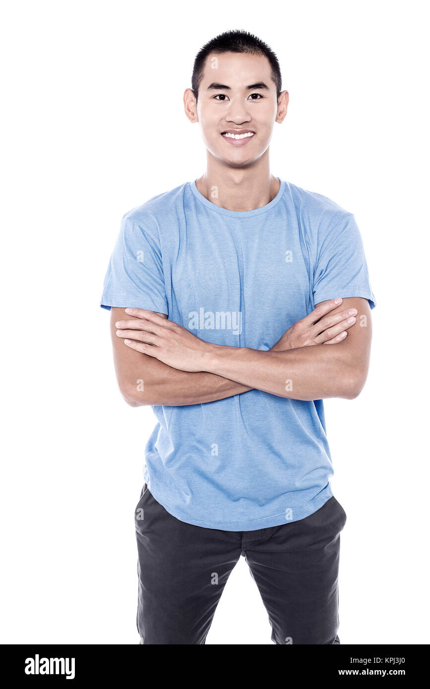 Young man in casual wear Stock Photo - Alamy