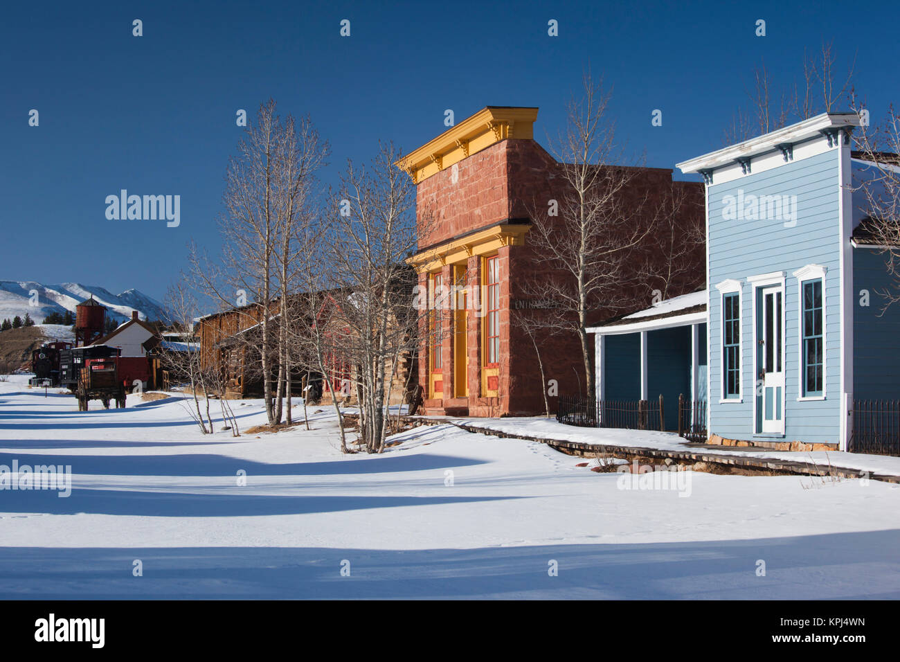 USA, Colorado, Fairplay, historic Western buildings Stock Photo Alamy