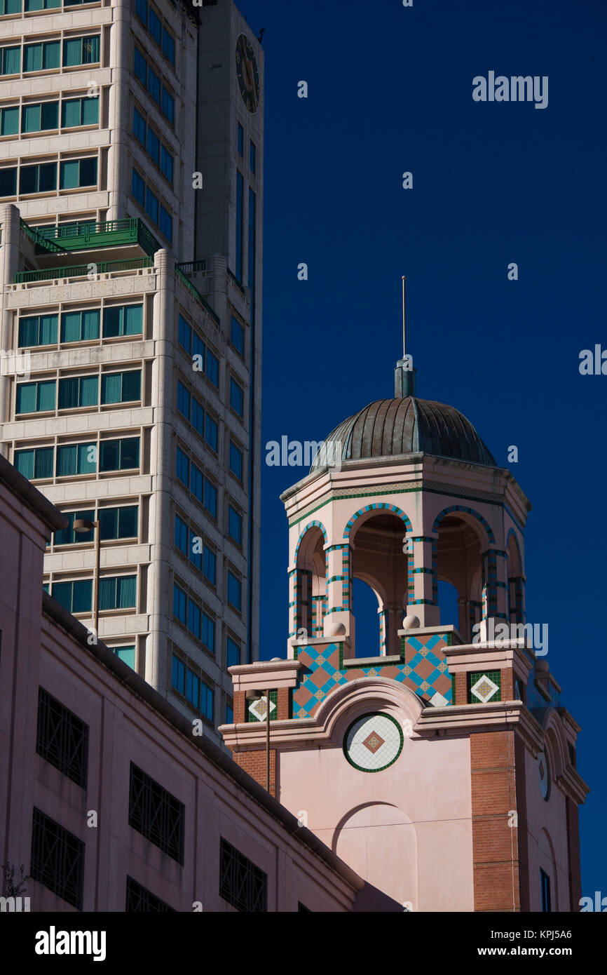 Usa Florida St Petersburg Parking Garage Detail With Bank Of