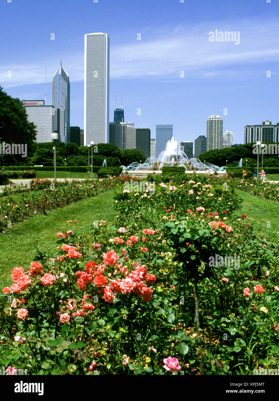 Chicago, Illinois, Grant Park and Buckingham Fountain Stock Photo - Alamy