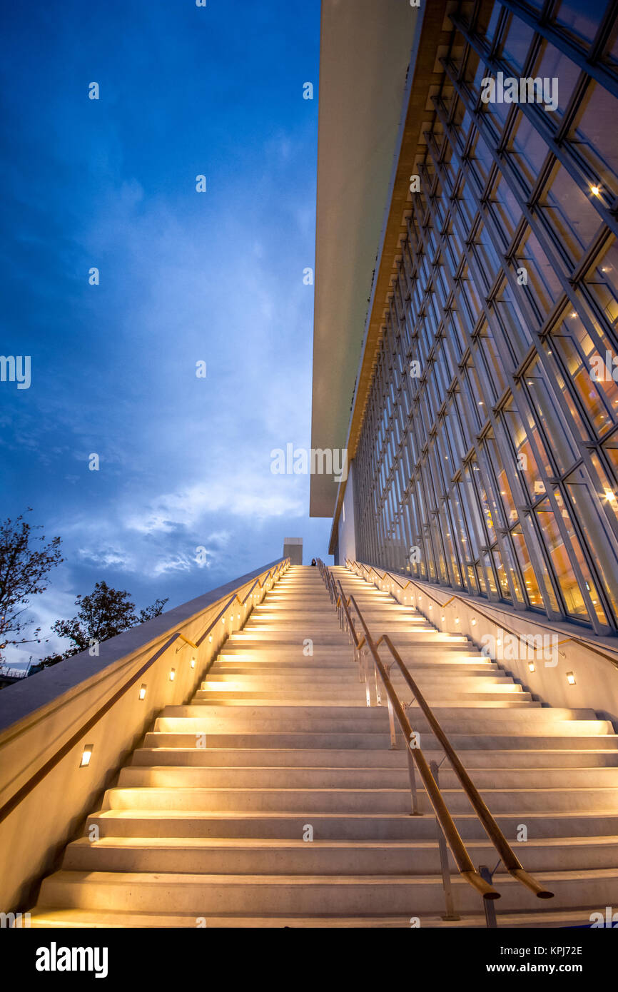 Foundation of Stavros Niarchos culture center architecture design, Athens, Greece Stock Photo