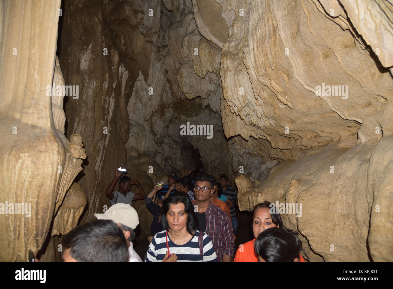 Way through Limestone caves, Baratang island, Andaman Islands, India