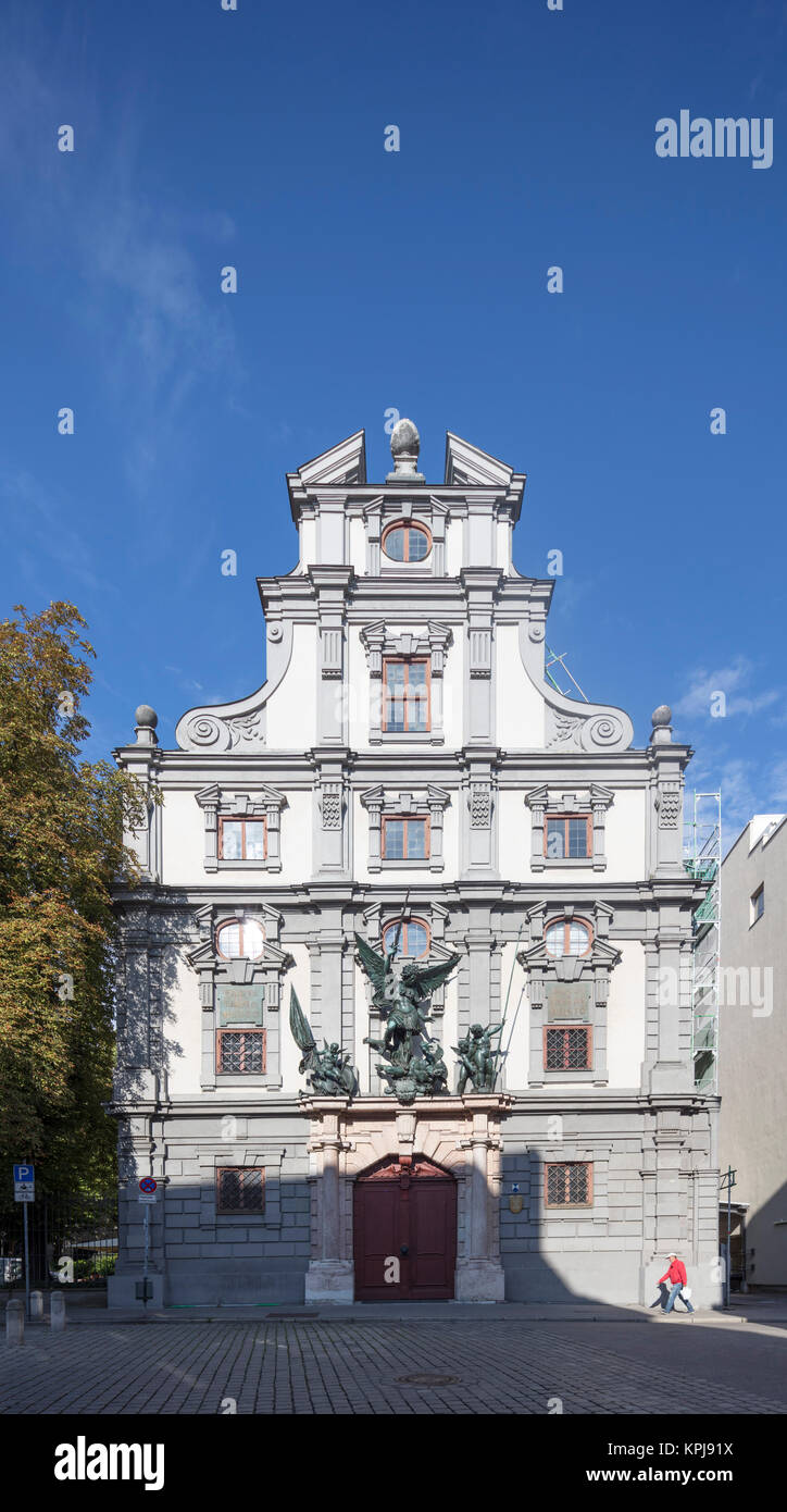 The arsenal in the old town of Augsburg, Bavaria, Germany, built between 1602 and 1607. Stock Photo