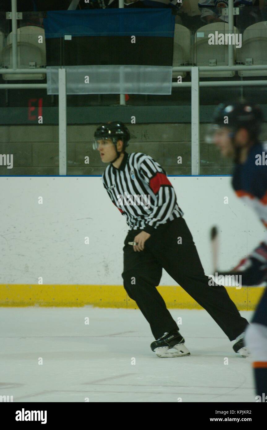 Hockey Referee Stock Photo - Download Image Now - Referee, Roller Hockey,  Authority - iStock