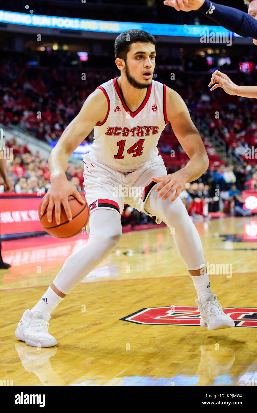 NC State center Omer Yurtseven (14) during the NCAA College Basketball game  between the UNCG Spartans