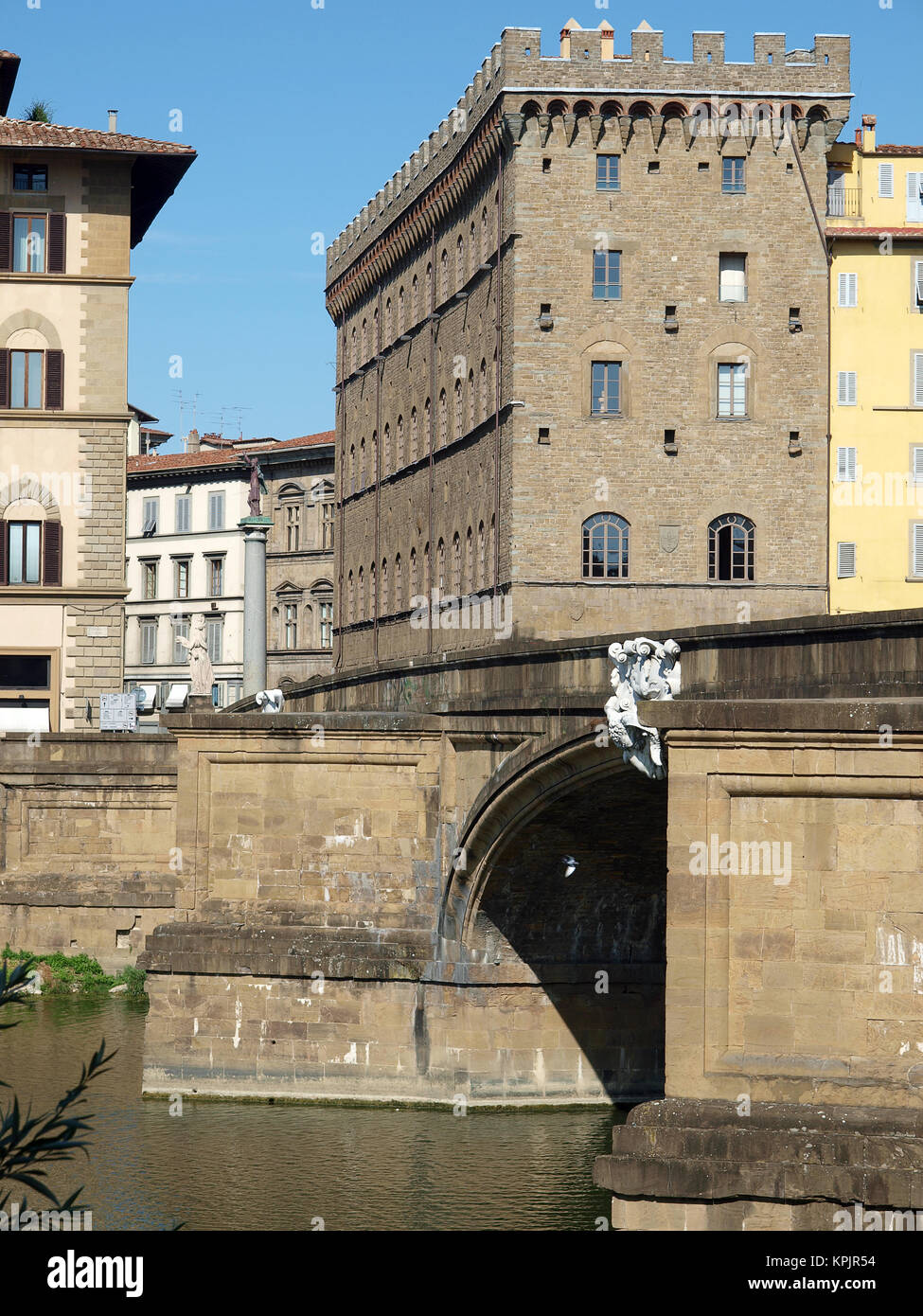 Florence - Palace Spini-Ferroni by the Santa Trinita bridge Stock Photo