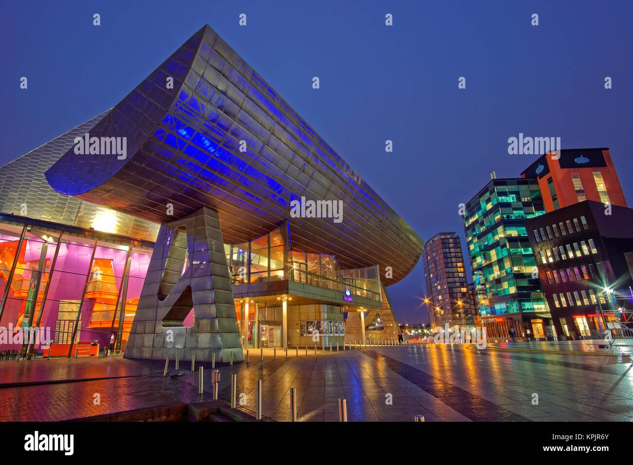 The Lowry theatre at Salford Quays, Salford, Greater Manchester. Stock Photo