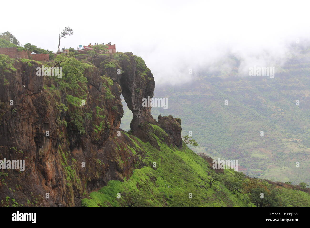 Elephant caves at mahabaleshwar hill station. Stock Photo