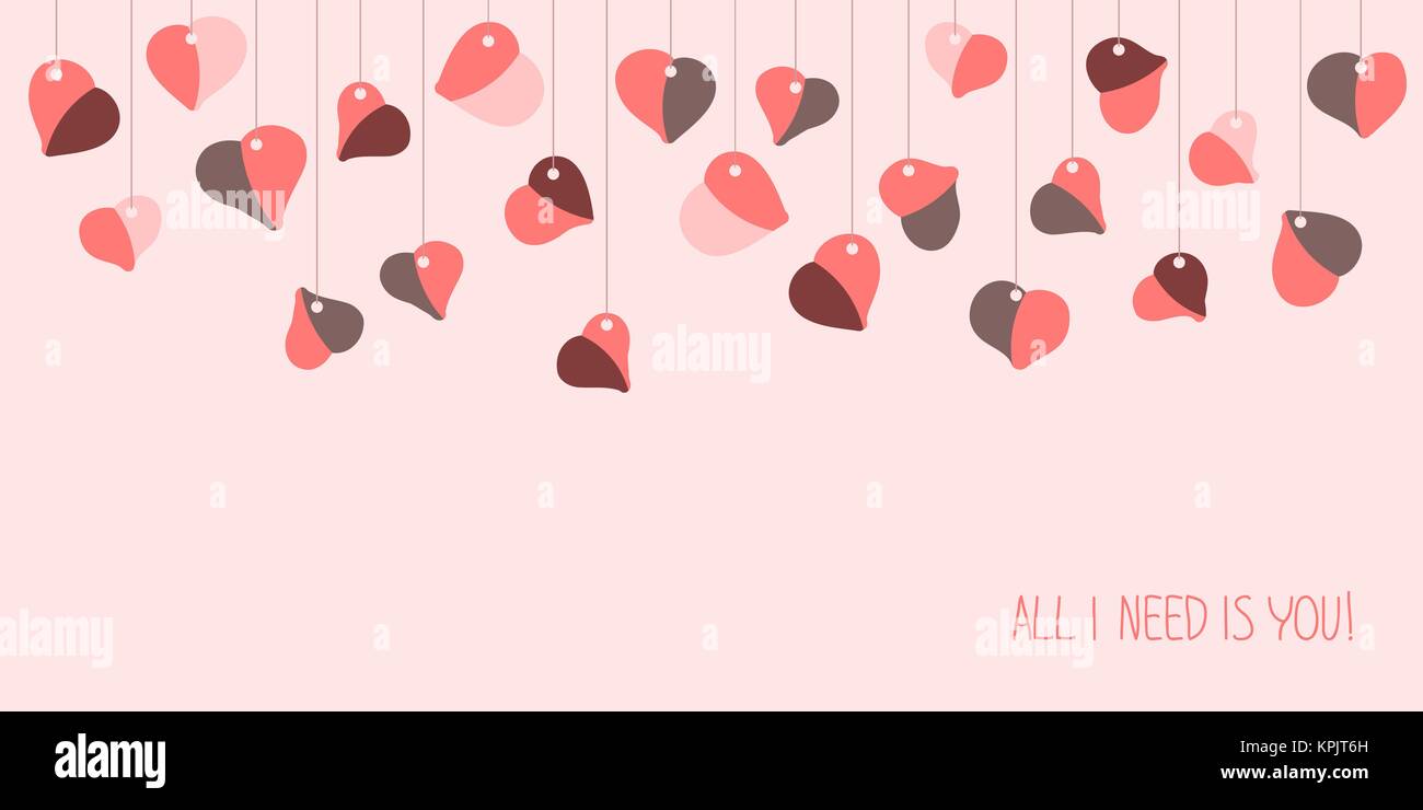 Valentine horizontal Stock Vector Images - Alamy