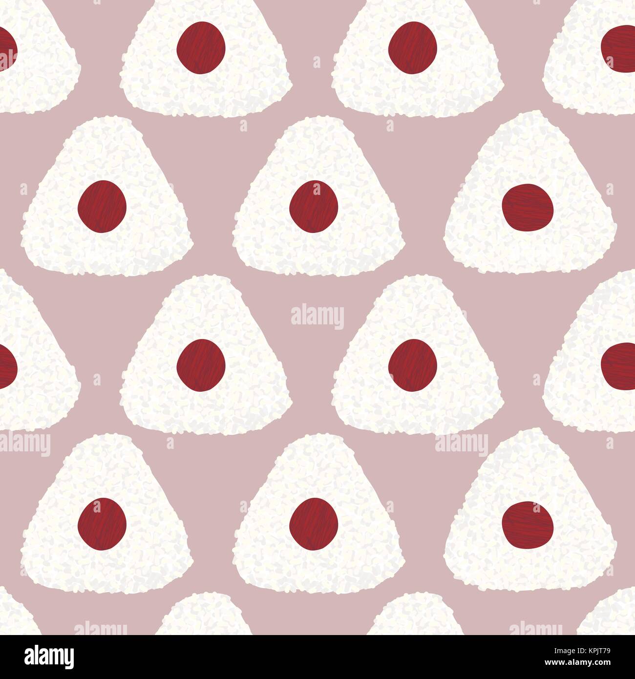 Onigiri Japanese Rice Ball With Pickled Plum Seamless Pattern Onigiri As Stylized Flag Of Japan Lunch Texture Bamboo Mat Triangle Rice Ball Fo Stock Vector Image Art Alamy