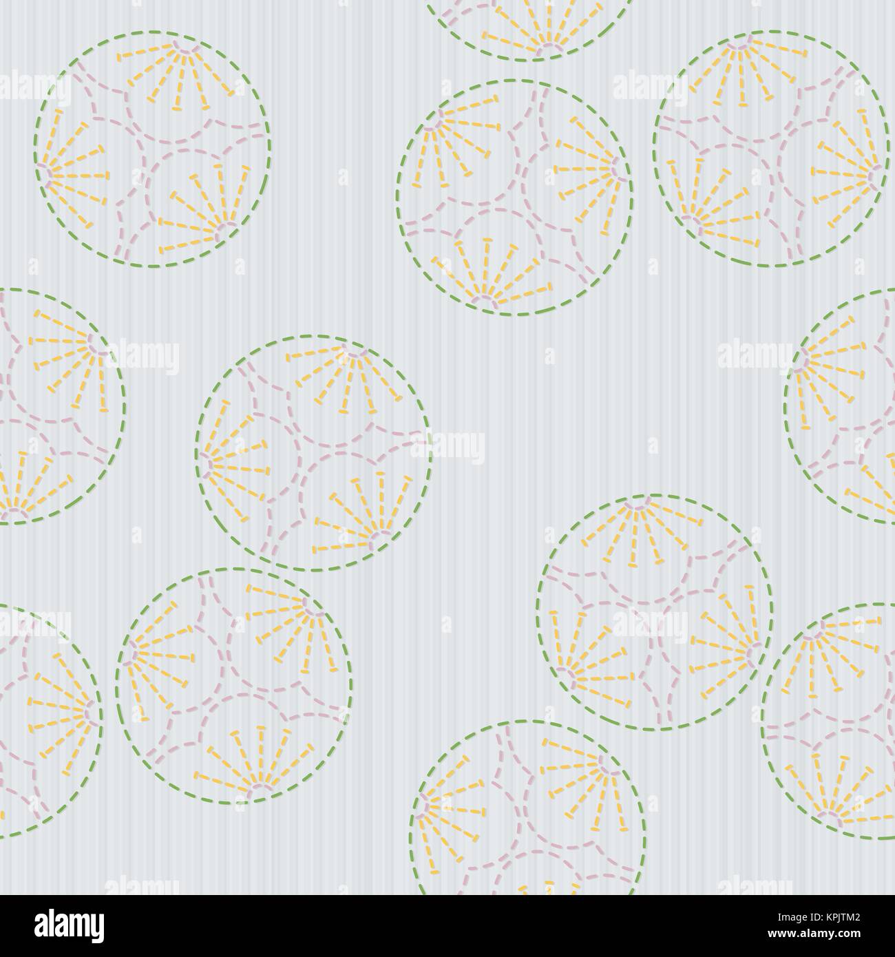 Japanese sashiko motif. Three Plum Blossoms. Traditional Japanese ...