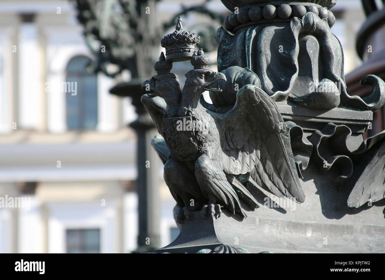 double-headed eagle - the symbol of russian empire Stock Photo