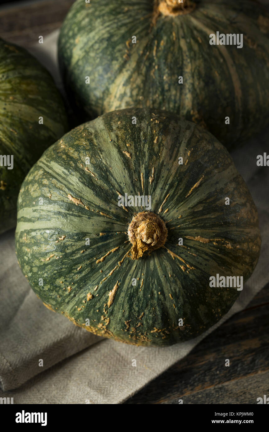 Raw Green Organic Kabocha Squash Ready to Cook Stock Photo Alamy