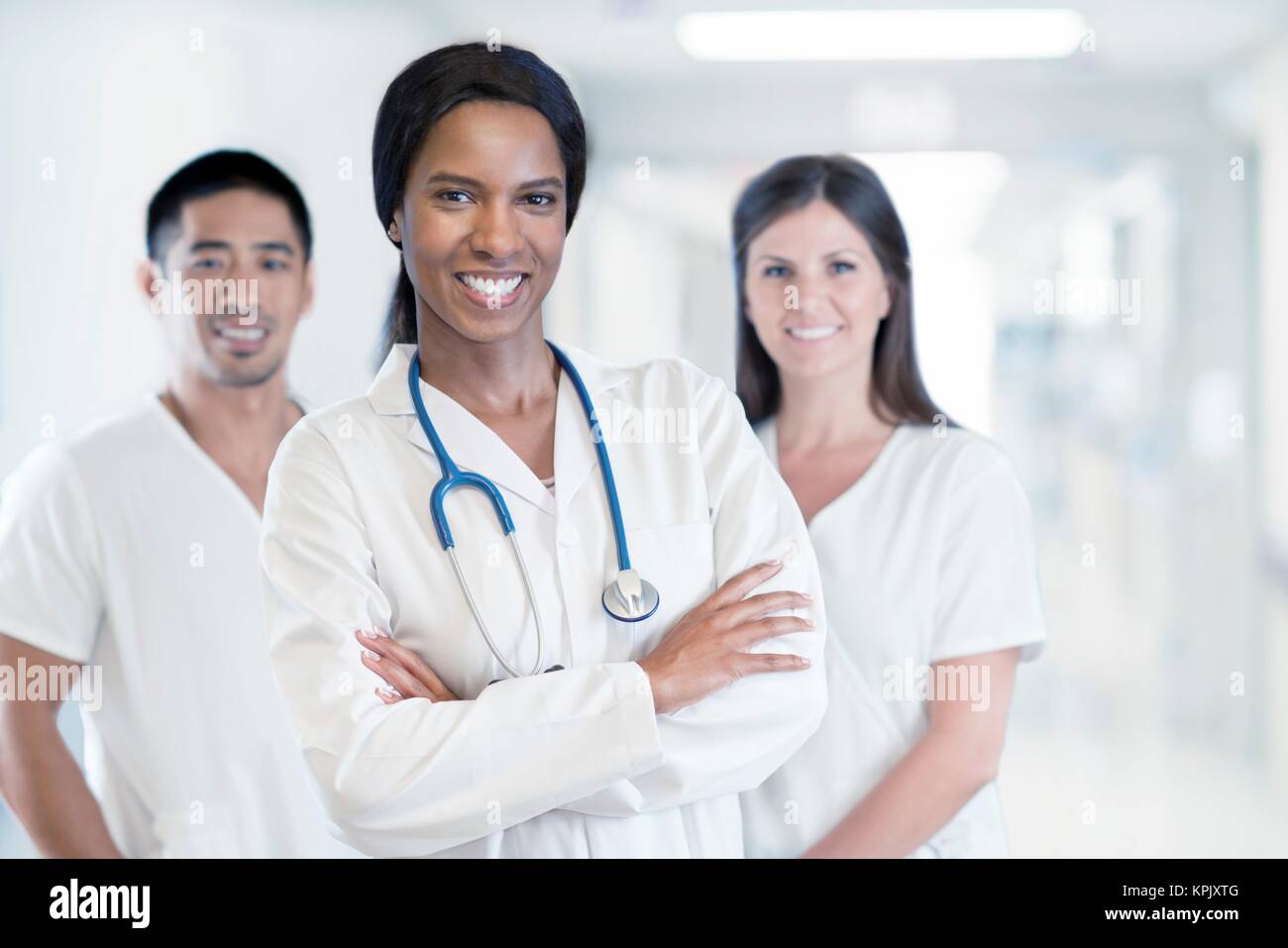 Multiracial medical team, portrait Stock Photo - Alamy