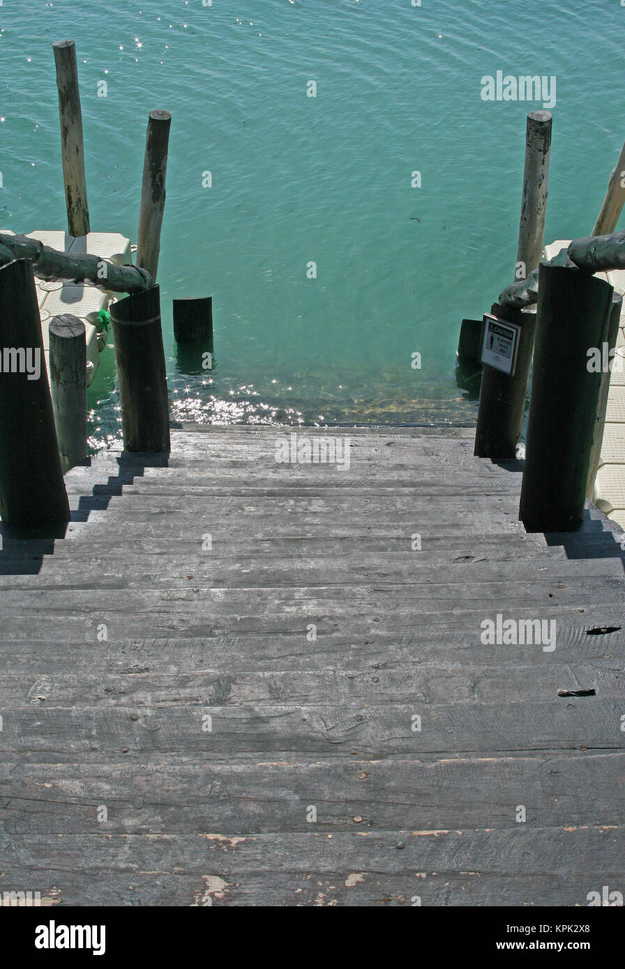 Steep Steps Leading To Lake Dock Stock Image - Image of steps, pond:  220289845