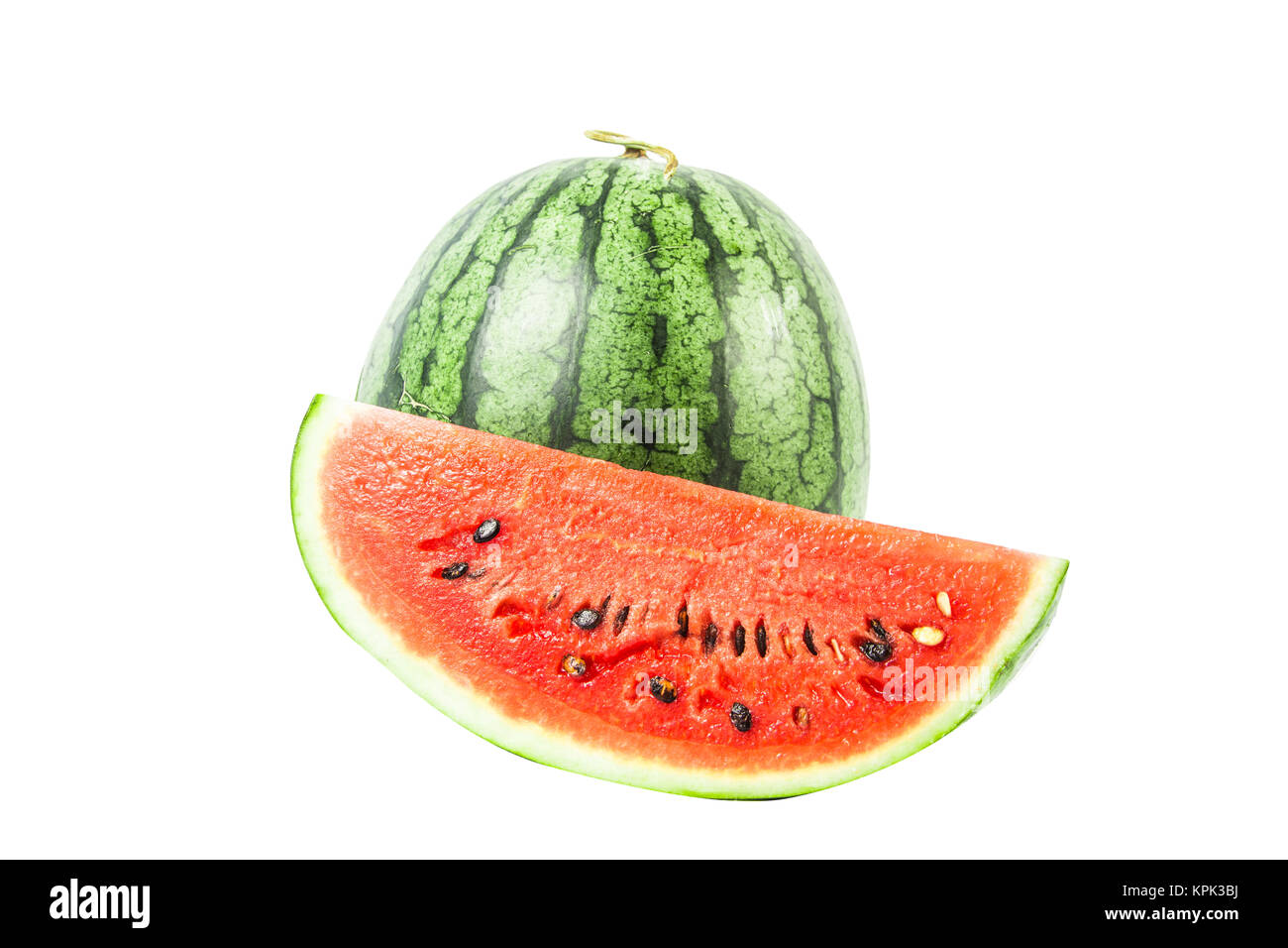 watermelon on white background Stock Photo - Alamy