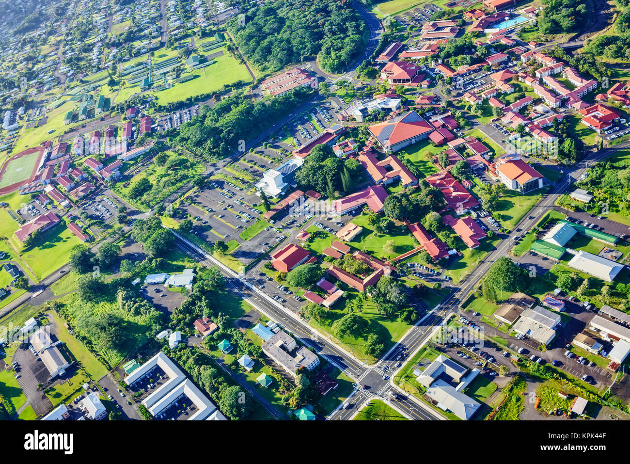 Aerial View Of University Of Hawaii Campus At Hilo Hilo Island Of aerial-view-of-university-of-hawaii-campus-at-hilo-hilo-island-of