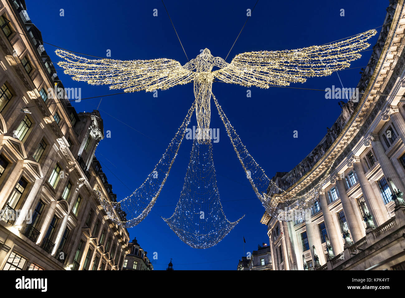 'The Spirit of Christmas' lights display, Regent street, London