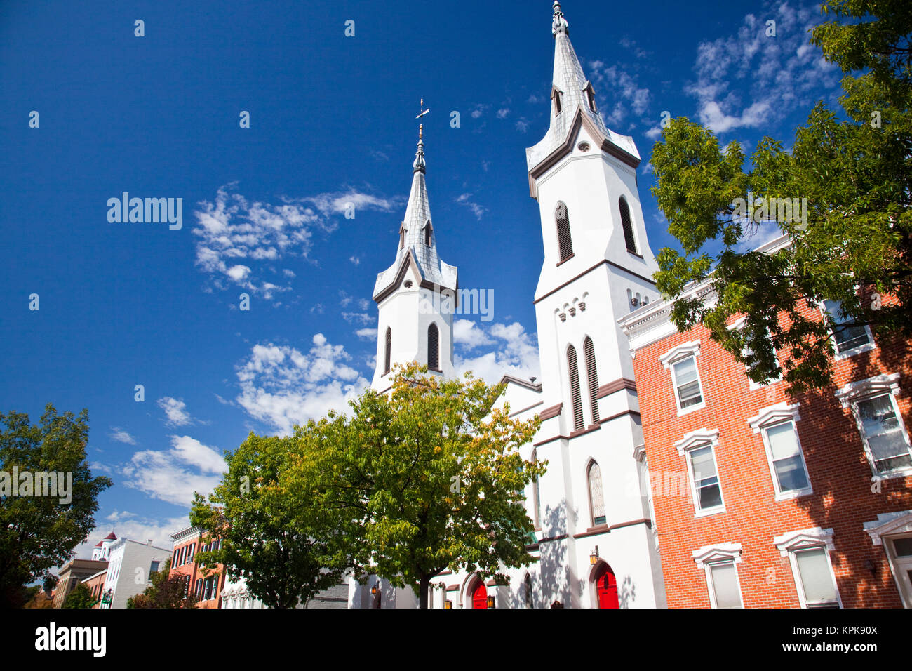 USA, Maryland, Frederick. Evangelical Lutheran Church, East Church