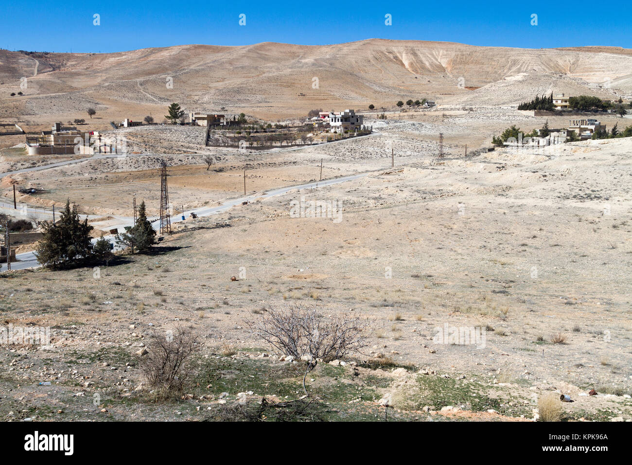 Christian town of Maaloula, Syria, where people still speak Aramaic, the language of Jesus Stock