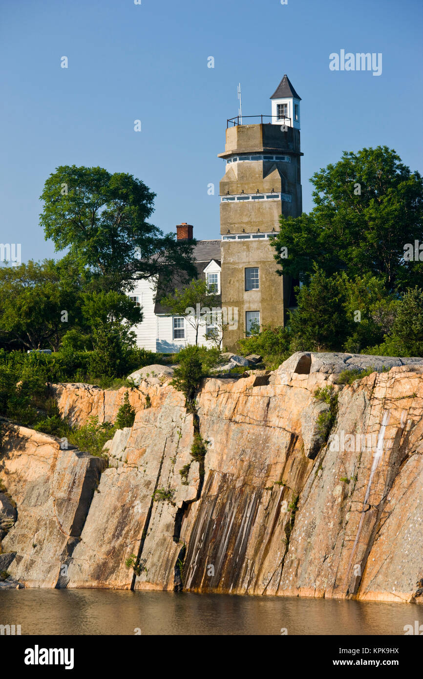 USA, Massachusetts, Cape Ann, Rockport. Halibut Point State Park, WW2
