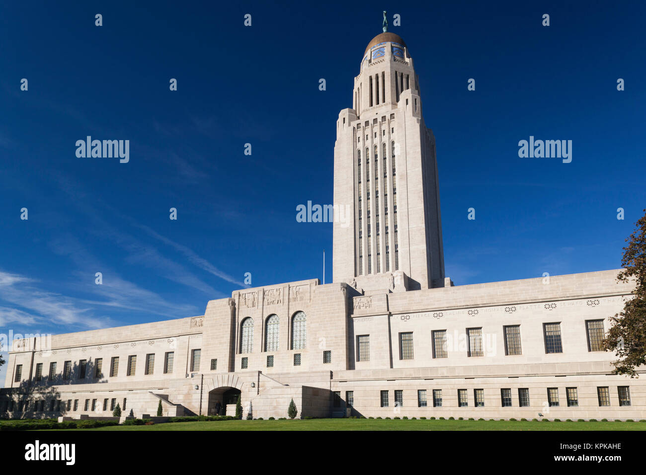 USA, Nebraska, Lincoln, Nebraska State Capitol exterior Stock Photo Alamy