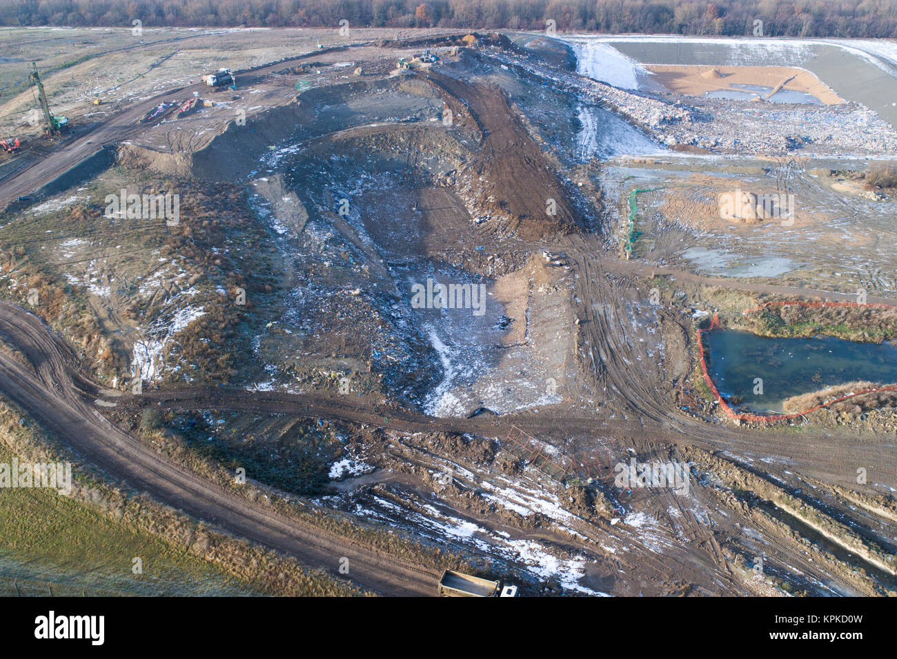 Milton landfill site from above Stock Photo Alamy