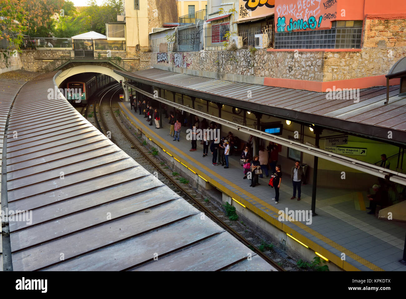 Monastiraki metro station hi-res stock photography and images - Alamy
