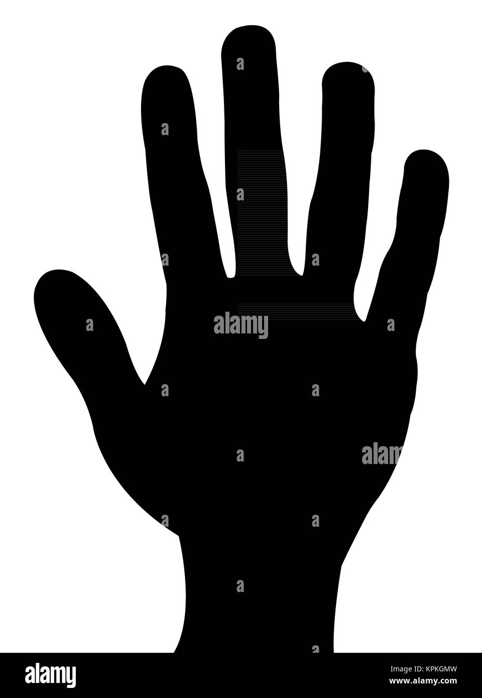 hand silhouette Stock Photo
