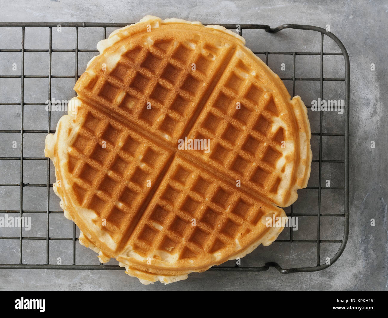 rustic plain waffle Stock Photo Alamy