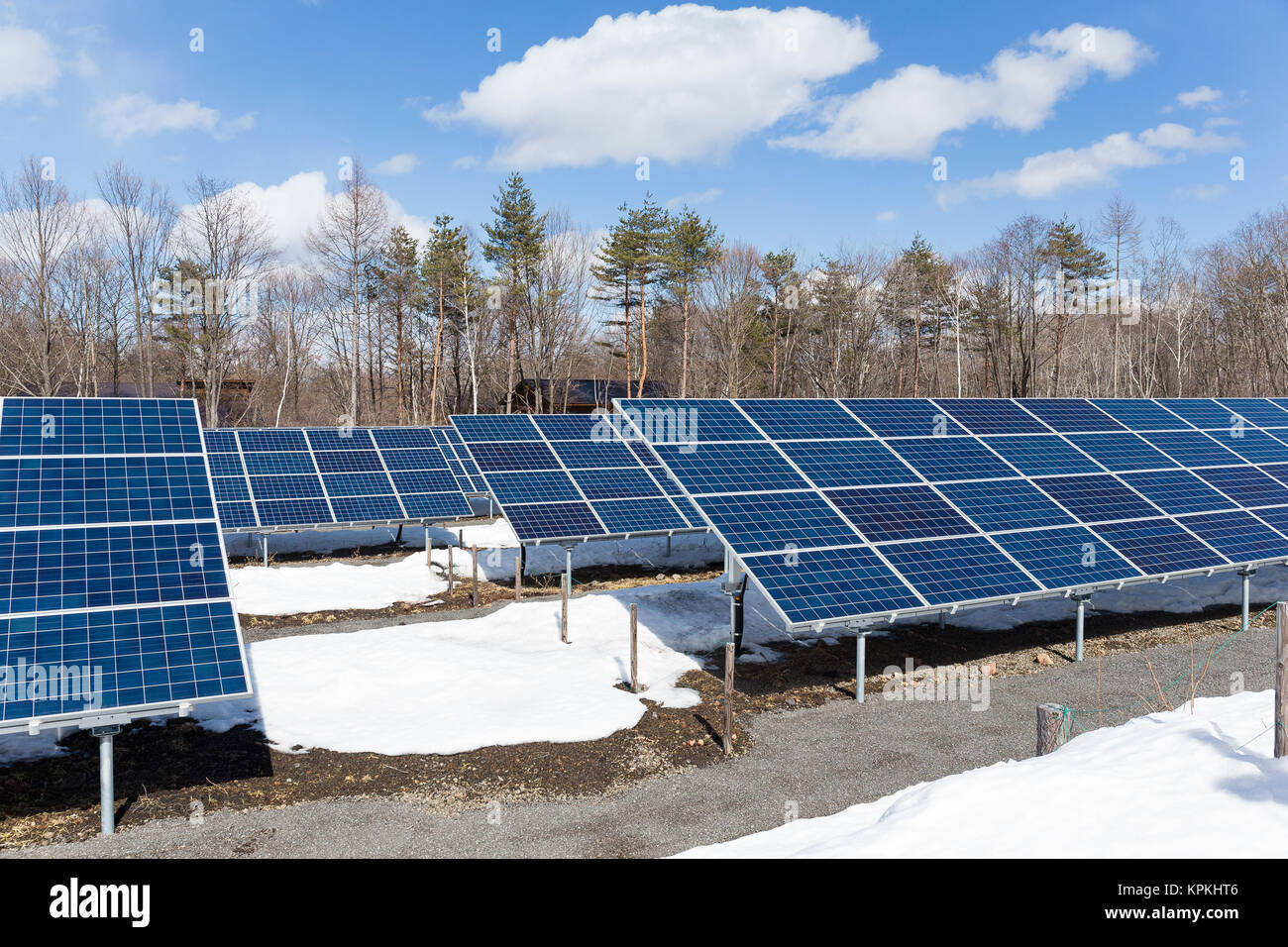 Solar panel in countryside Stock Photo - Alamy